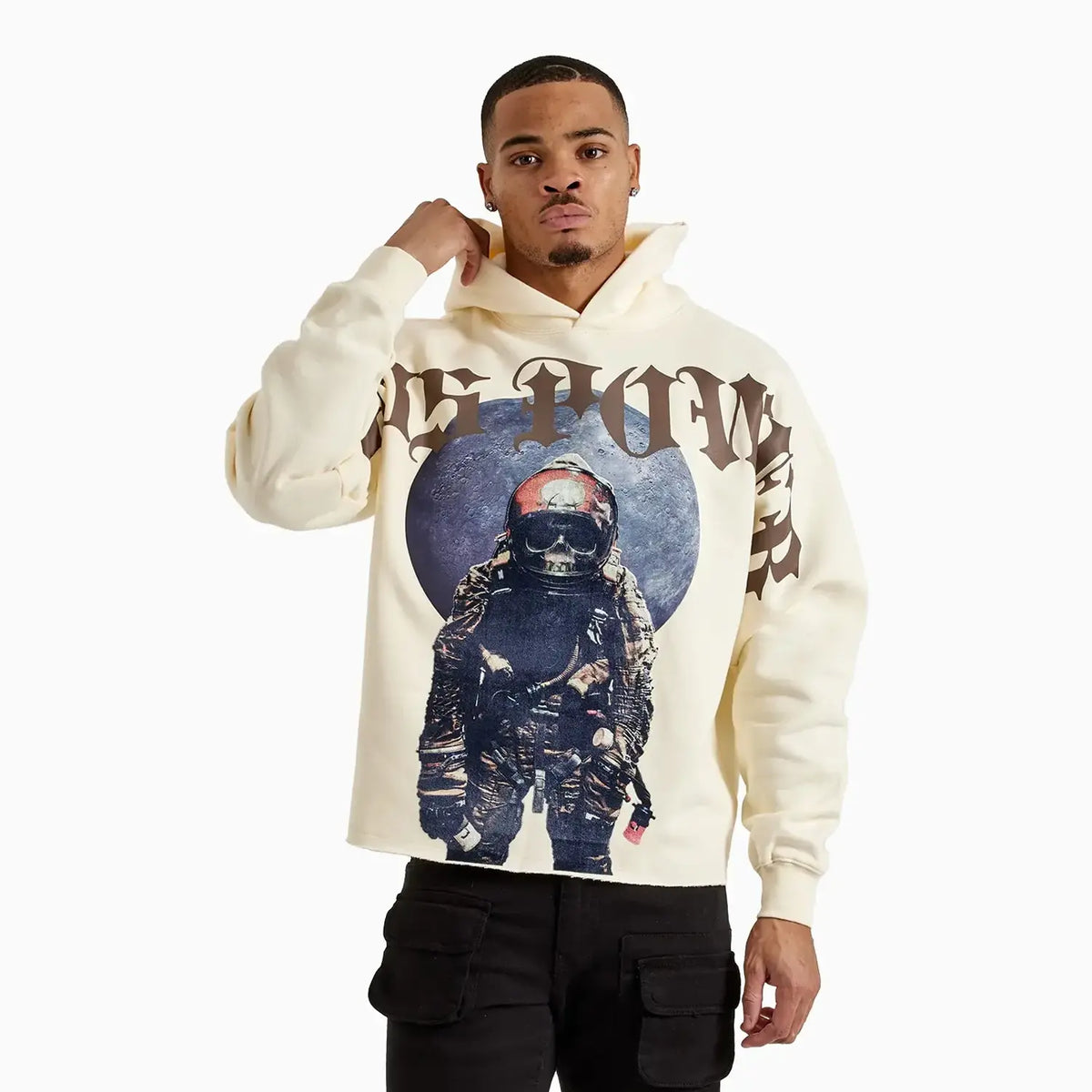Roku Studio Men's Gods Power Cropped Fleece Hoodie