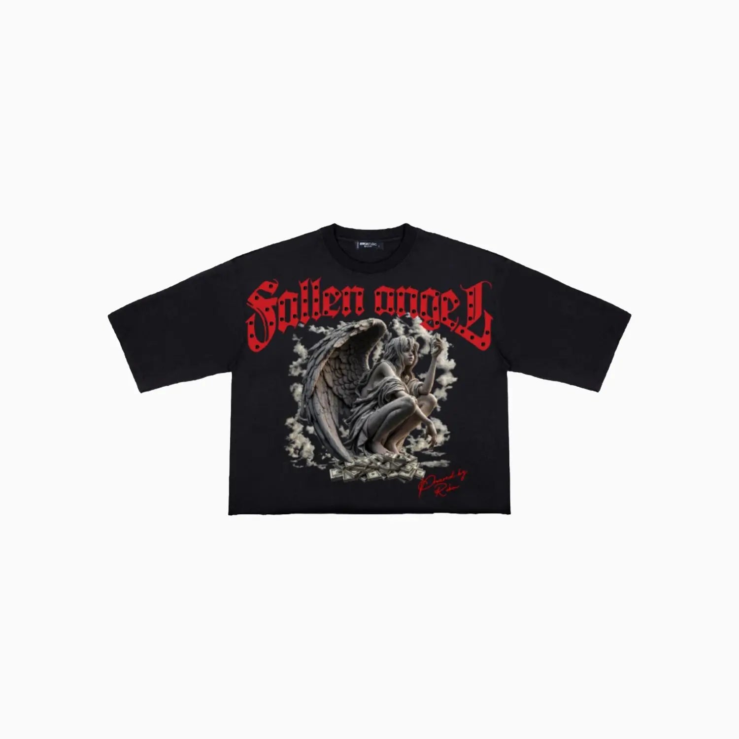 Men's Lost Angel Cropped T-Shirt Roku Studio - Tops and Bottoms USA