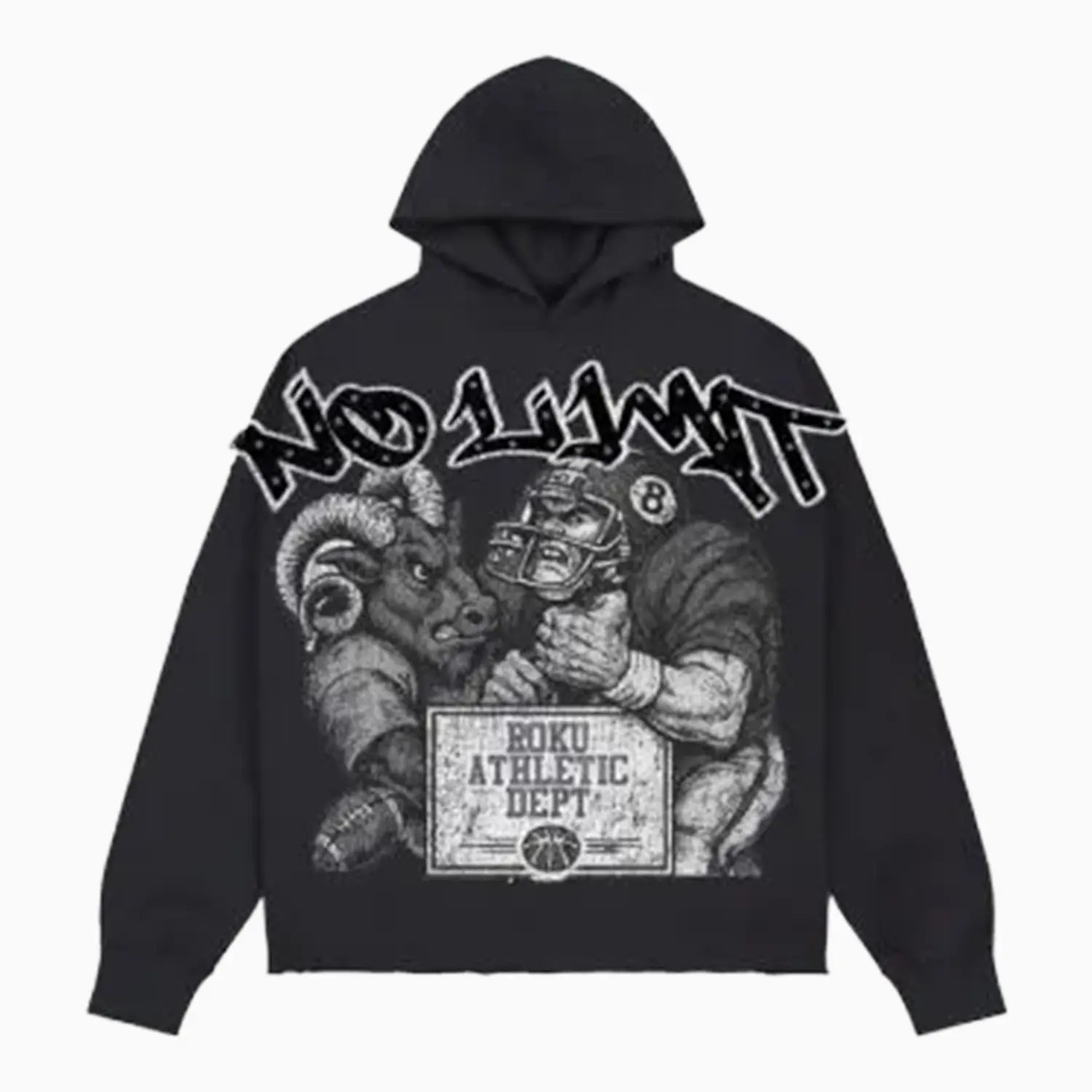 Men's No Limit Boxy Fleece Hoodie Roku Studio - Tops and Bottoms USA
