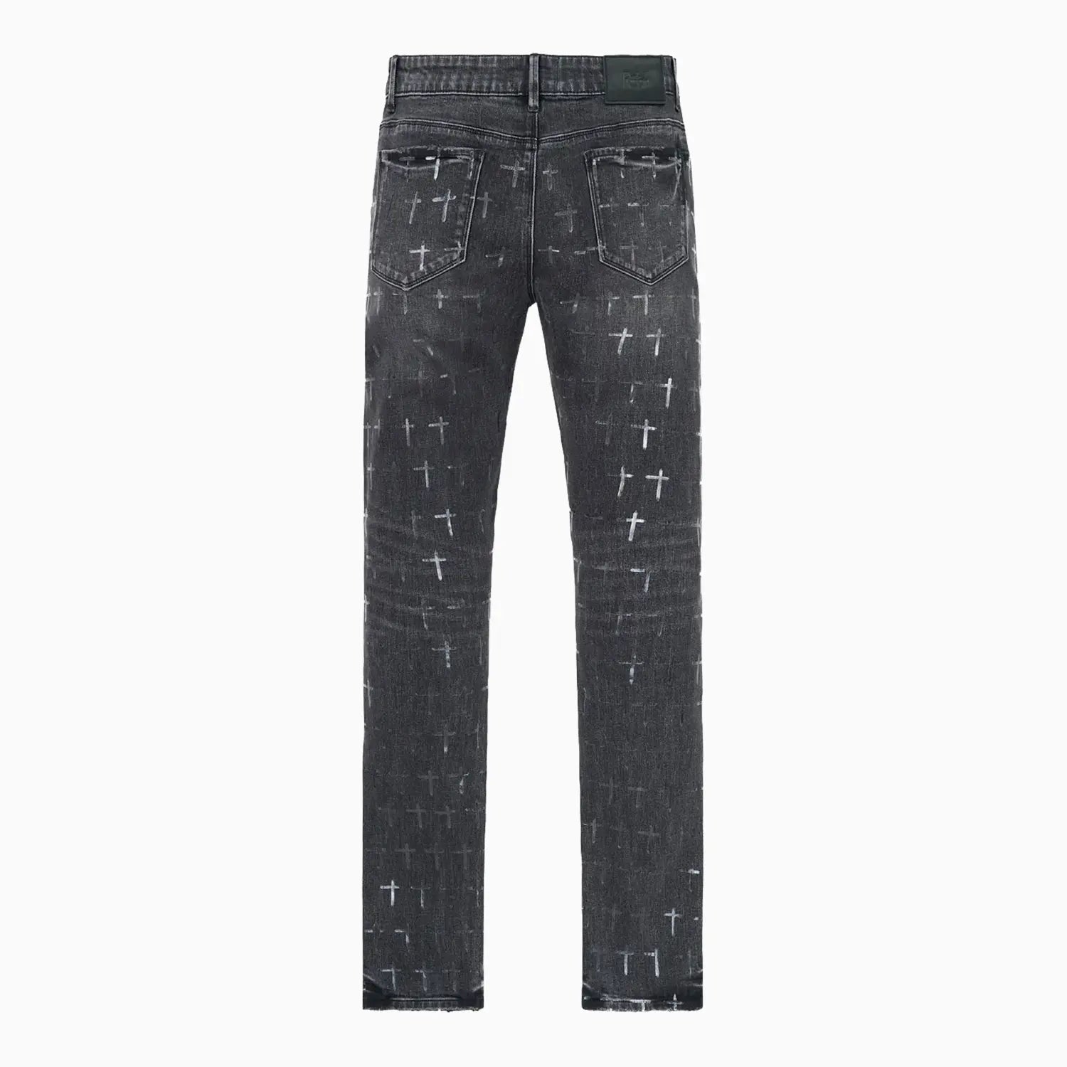 Men's Bryant Noir Coated Grey Denim Jean Pant RTA - Tops and Bottoms USA