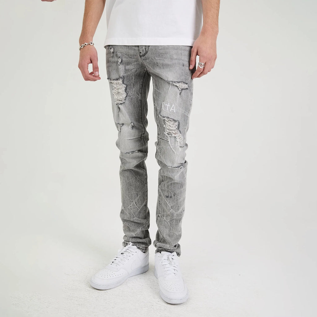 RTA Men's Bryant Skinny Denim Jeans Pant | Luna Grey