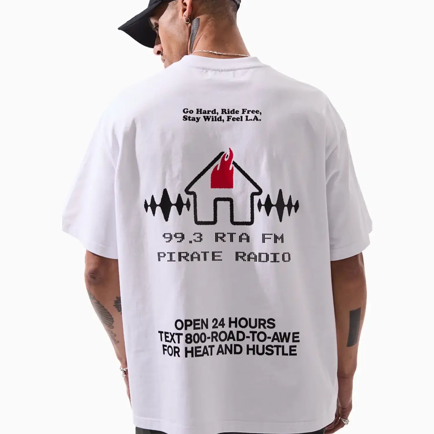 Men's Colin Wjite Radio T-Shirt RTA - Tops and Bottoms USA