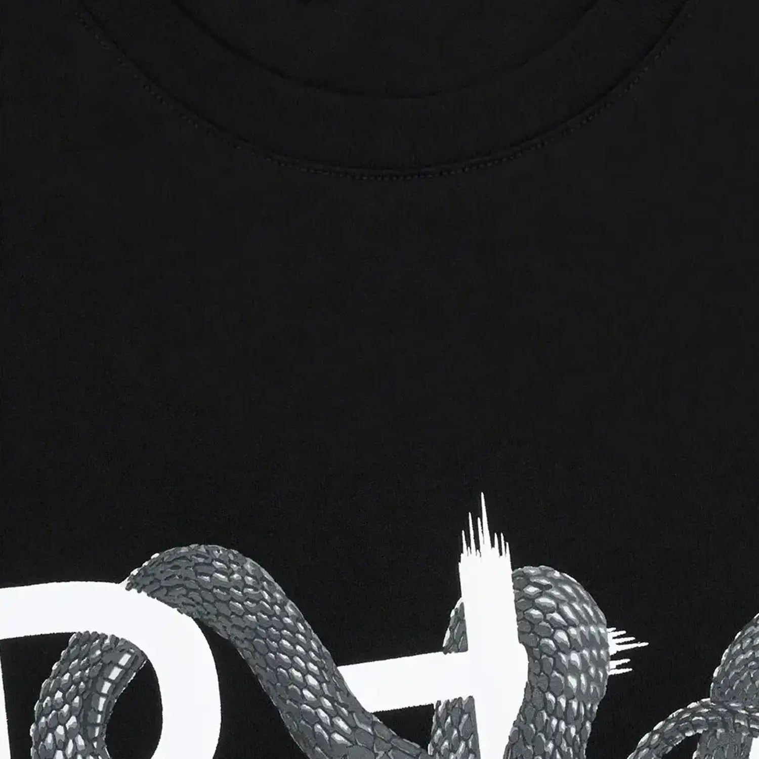 Men's Liam Black Snake Logo T-Shirt RTA - Tops and Bottoms USA