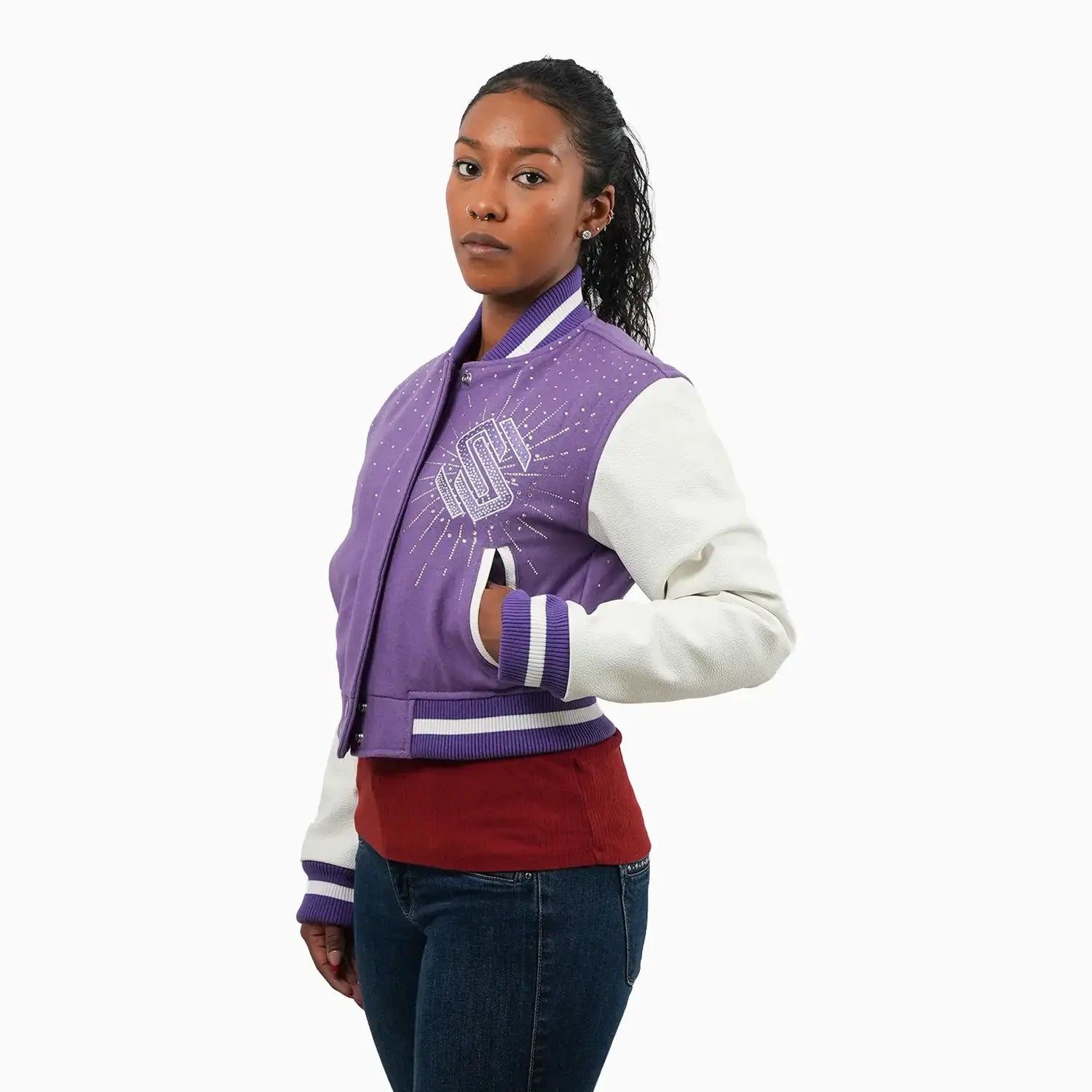 Women's Classic Wool Varsity Jacket