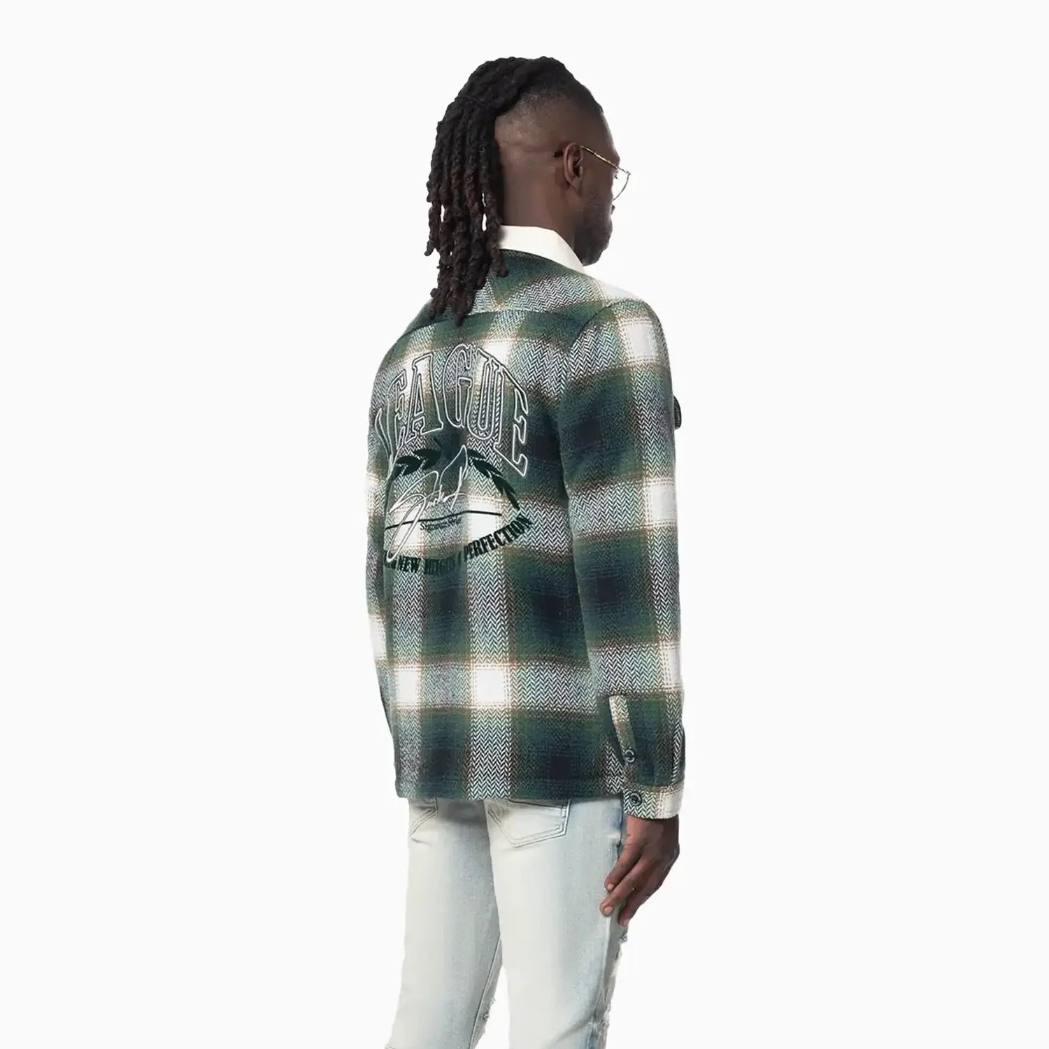 smoke-rise-mens-vegan-leather-collar-plaid-shacket-shirt-oh24687-spruce