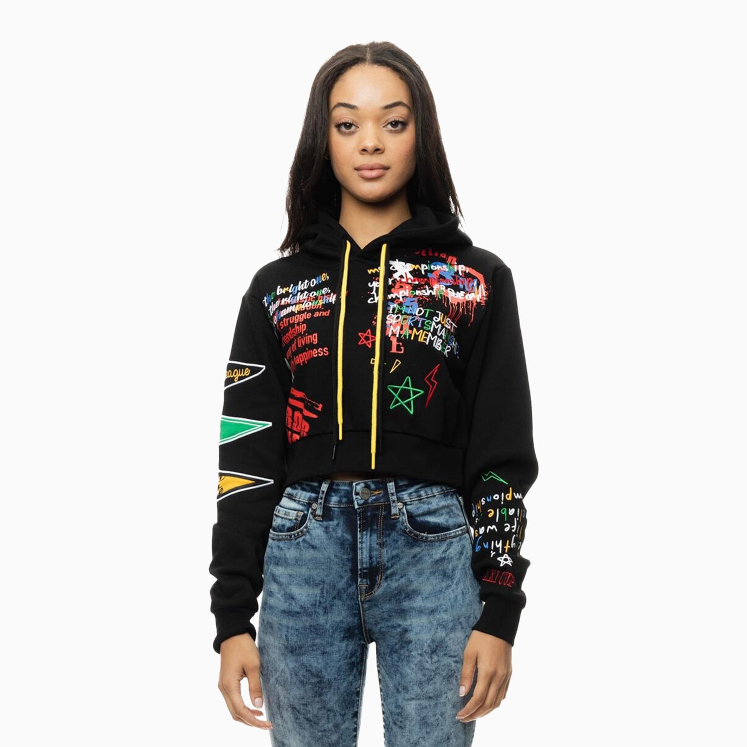 smoke-rise-womens-crop-fleece-pull-over-hoodie-nk22155-blk