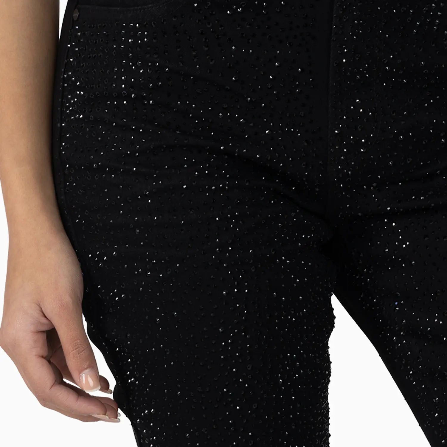 Women's High Rise Printed Wide Leg Jean Pant Smoke Rise - Tops and Bottoms USA