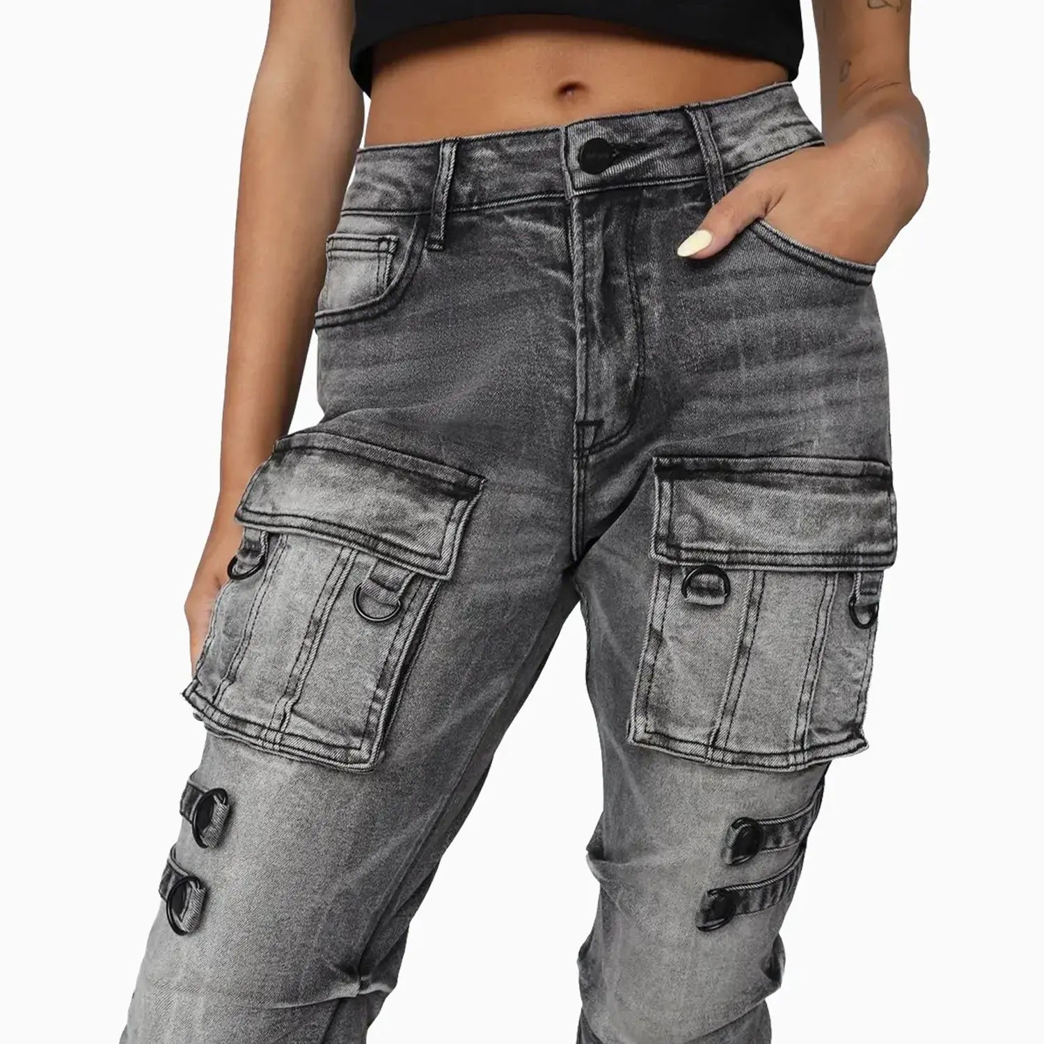 Women's High Rise Stacked Side Pinching Pant