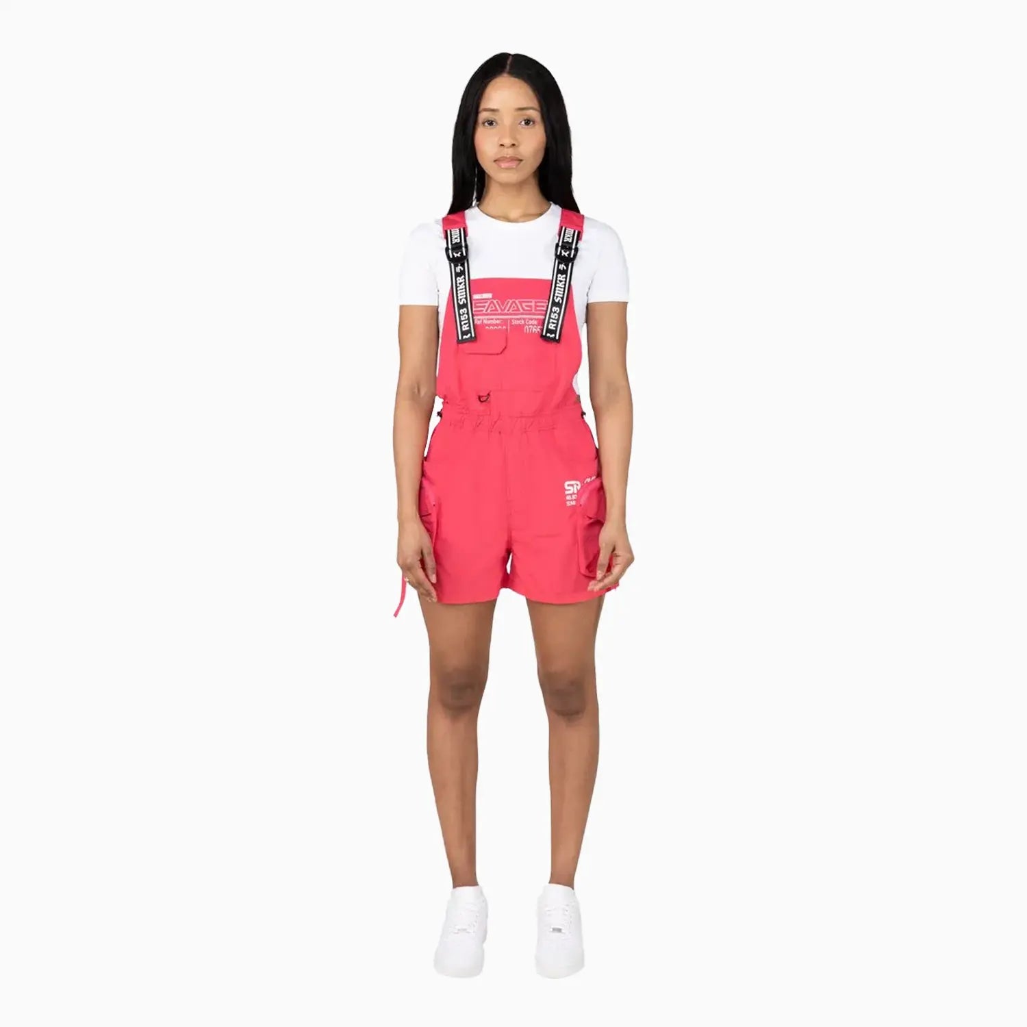 Women's Utility Windbreaker Shortalls Smoke Rise - Tops and Bottoms USA