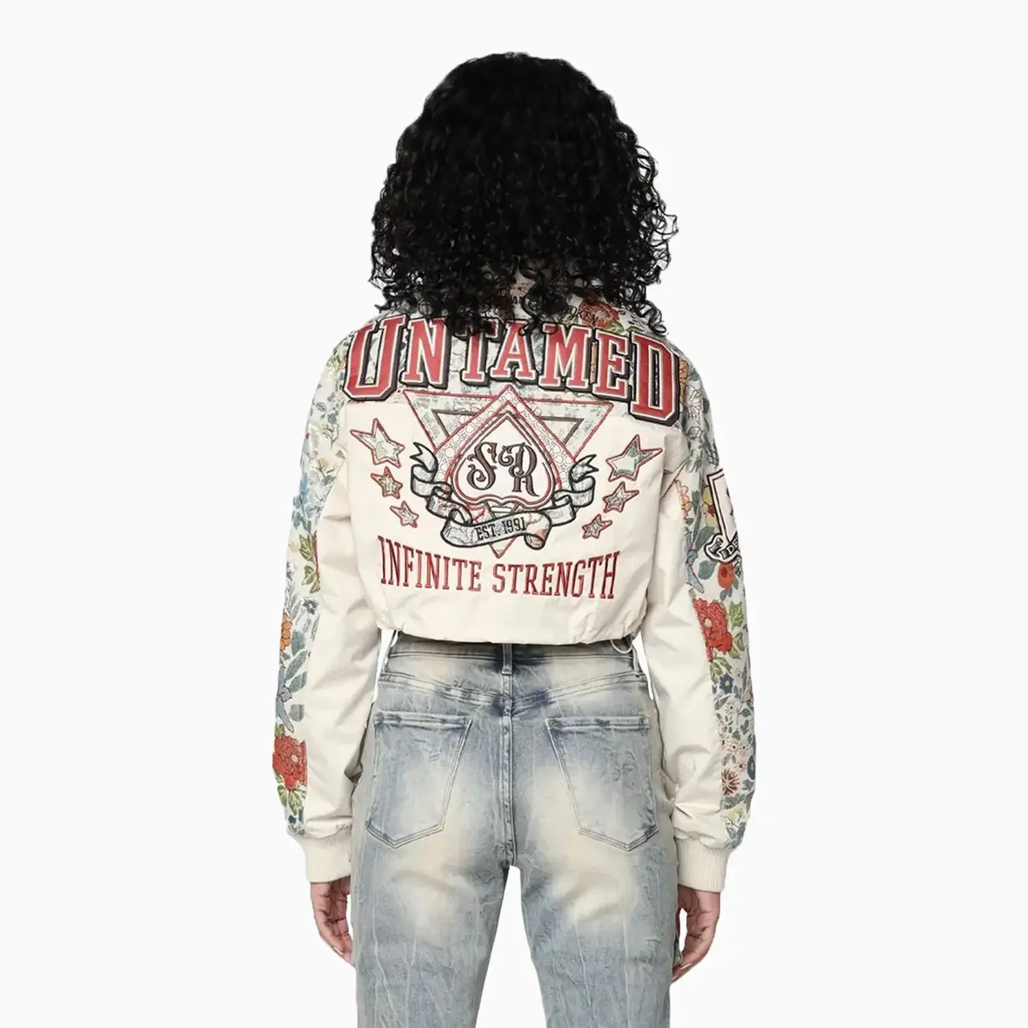 Women's Varsity Cropped Light Jacket