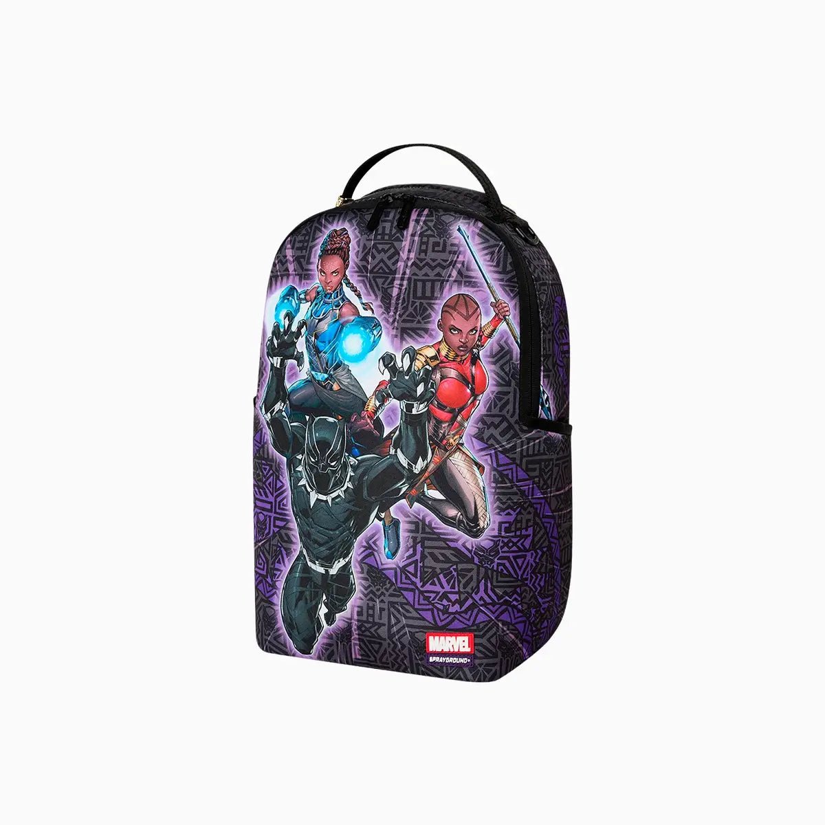 Black Panther Official Collab Never Back Down Backpack Sprayground - Tops and Bottoms USA