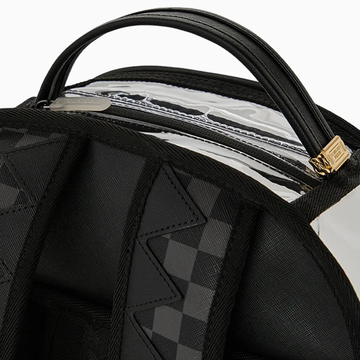 Clear Dlx Backpack Checked Out Sprayground - Tops and Bottoms USA