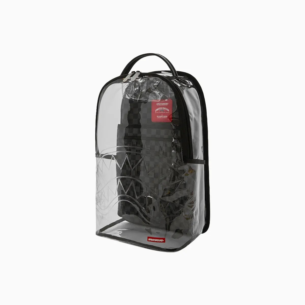 Clear Dlx Backpack Checked Out Sprayground - Tops and Bottoms USA