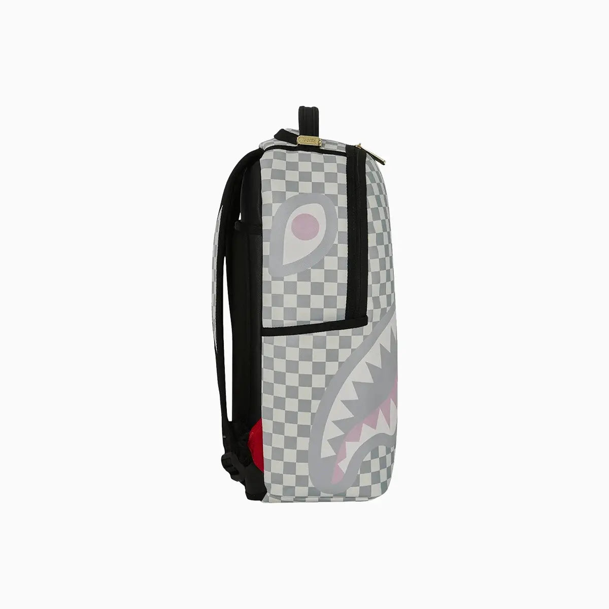 Cream Check Side Drip Backpack