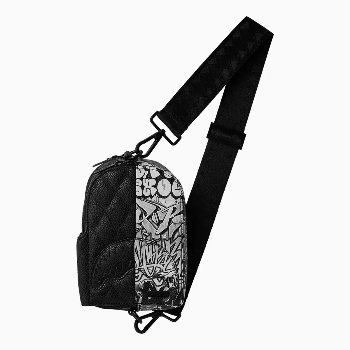 black herondon sling leather backpack børn Sprayground Dark Wave Backpack Sling