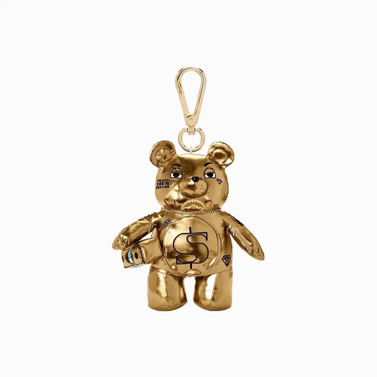Gold Rush Moneybear Teddybear Keychain