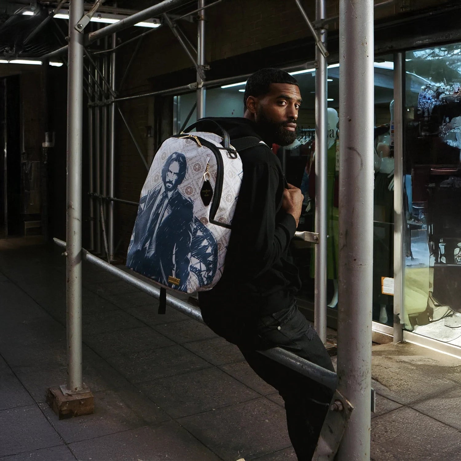 John Wick Sketchy Backpack Sprayground - Tops and Bottoms USA