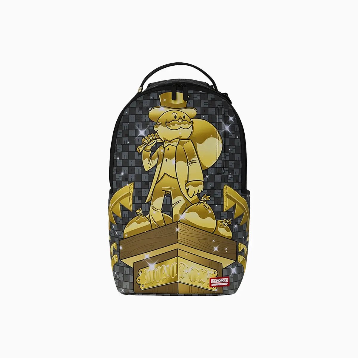 Monopoly Statue Backpack Sprayground - Tops and Bottoms USA
