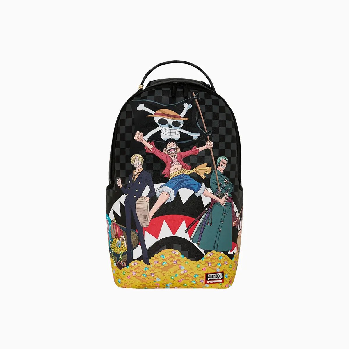One Piece Straw Treasure Hunt Backpack Sprayground - Tops and Bottoms USA