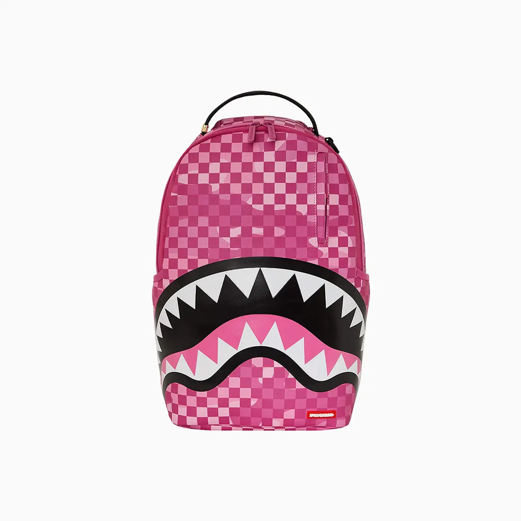 Sprayground Pink Camocheck Dlxsv Backpack