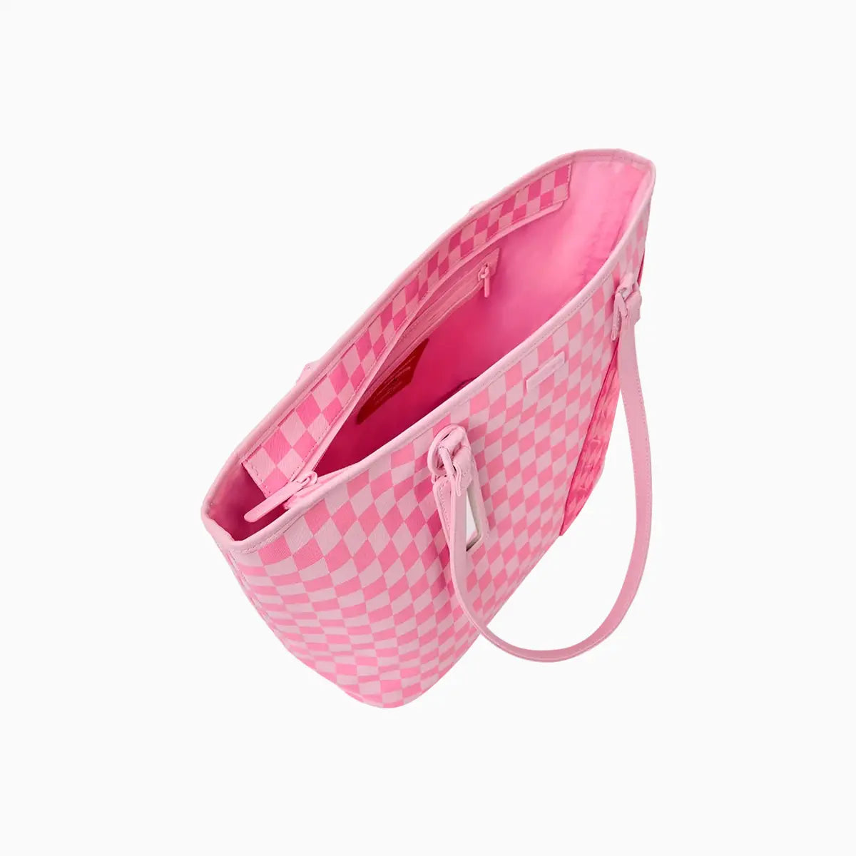 Pink Sharks In Paris Patch Tote Bag