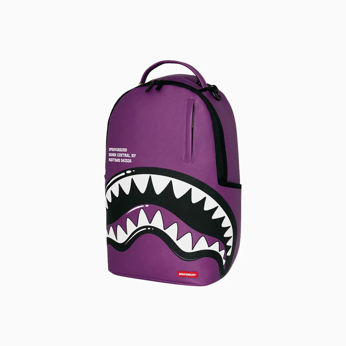 Shark Central Bubble Shark Purple Backpack Sprayground - Tops and Bottoms USA