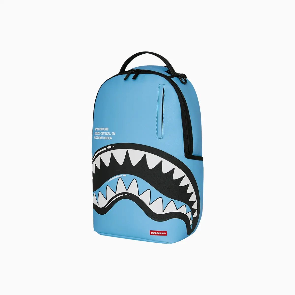 Shark Central Bubble Shark Sky Blue Backpack Sprayground - Tops and Bottoms USA