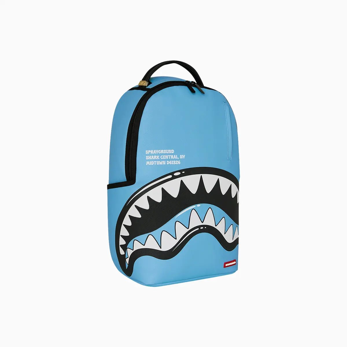 Shark Central Bubble Shark Sky Blue Backpack Sprayground - Tops and Bottoms USA