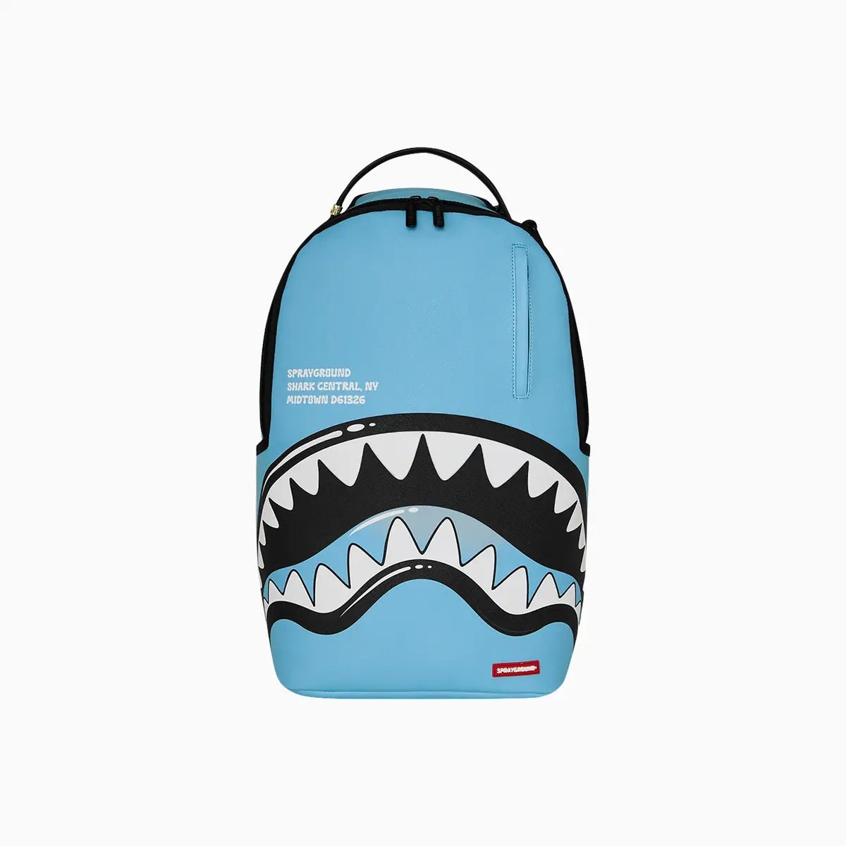 Shark Central Bubble Shark Sky Blue Backpack Sprayground - Tops and Bottoms USA