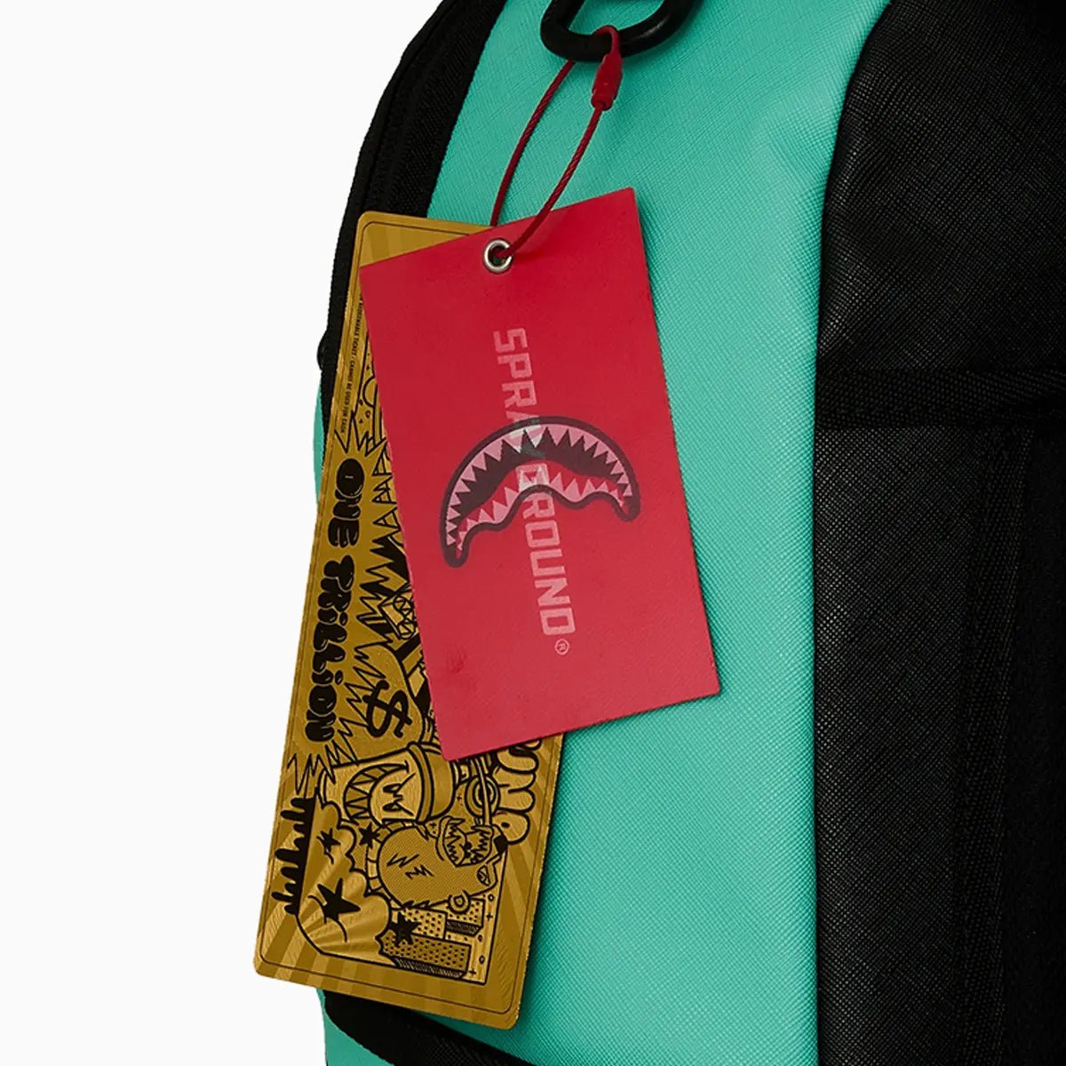 Shark Central Bubble Shark Turq Backpack Sprayground - Tops and Bottoms USA