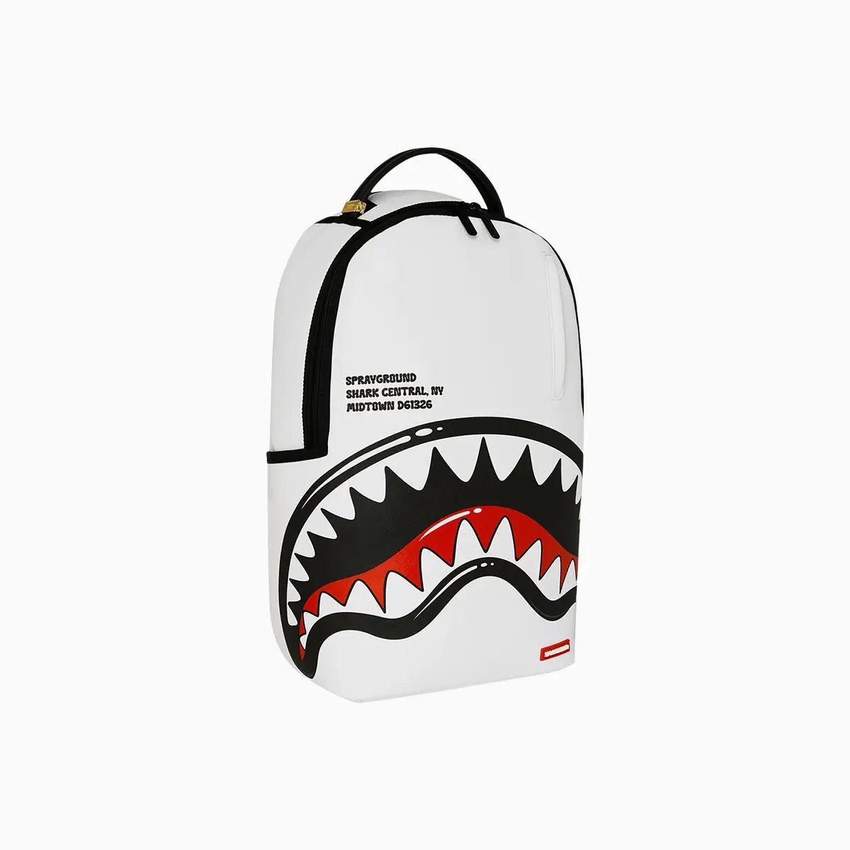 Shark Central Bubbly Shark White Backpack Sprayground - Tops and Bottoms USA
