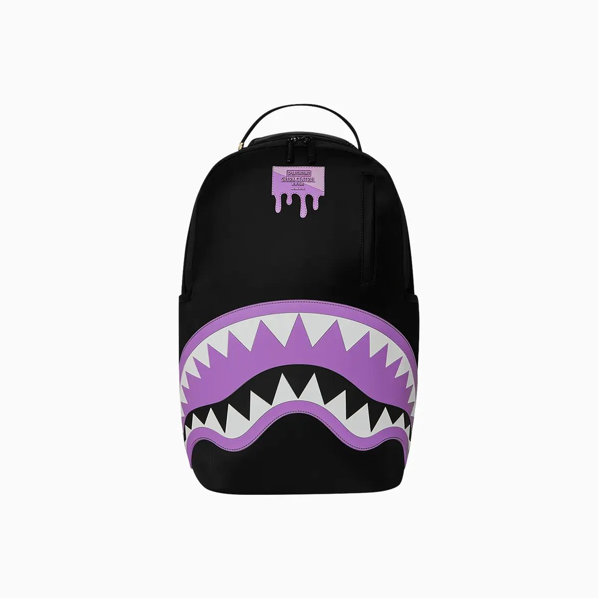 Shark Central Passport Purple Backpack Sprayground - Tops and Bottoms USA