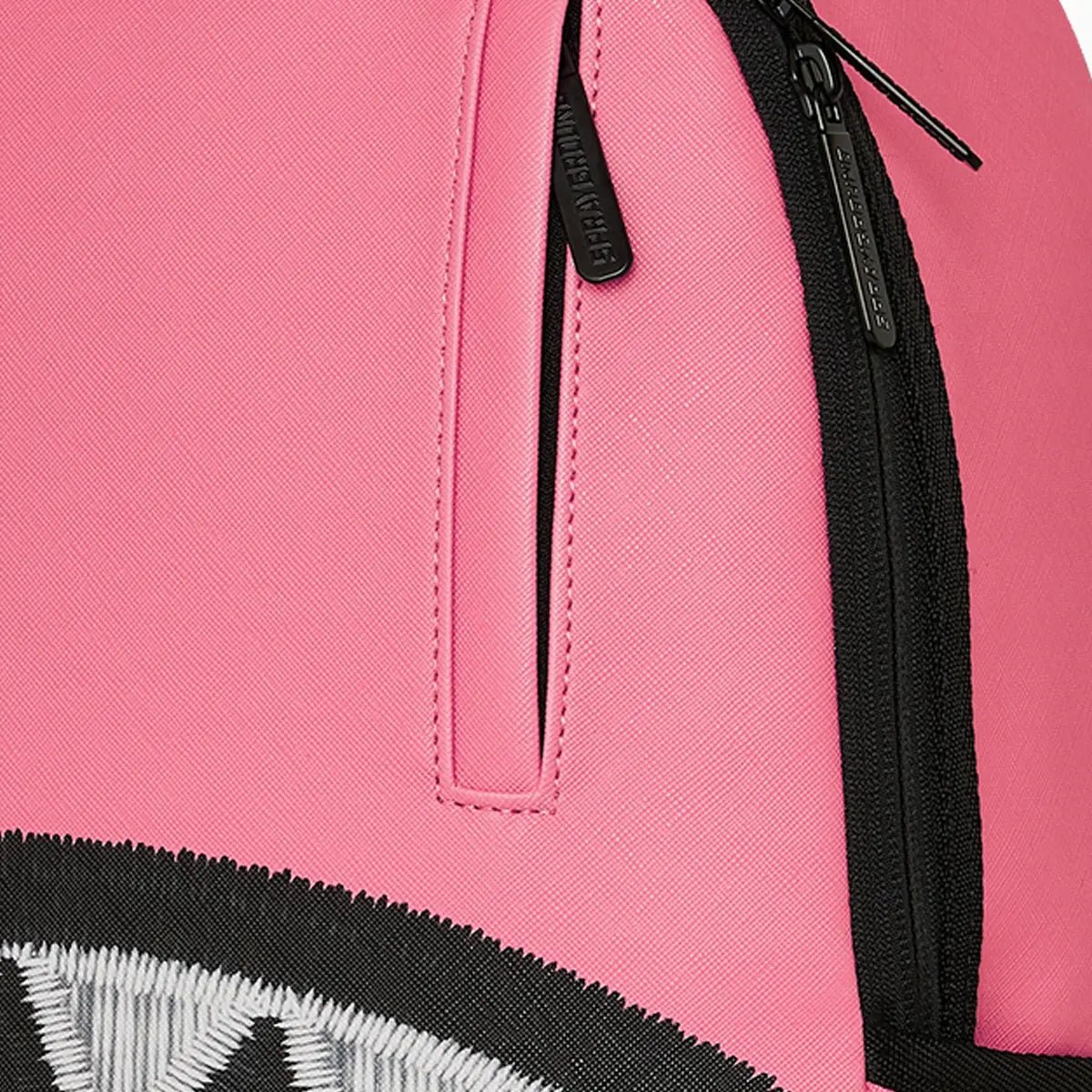 Shark Central Pink Embroidered Shark Backpack Sprayground - Tops and Bottoms USA