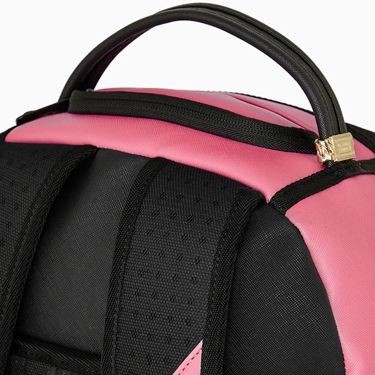 Shark Central Pink Embroidered Shark Backpack Sprayground - Tops and Bottoms USA