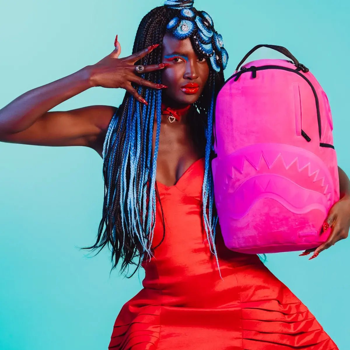 Shinobi Sharks In Paris Backpack (Hot Pink) Sprayground - Tops and Bottoms USA