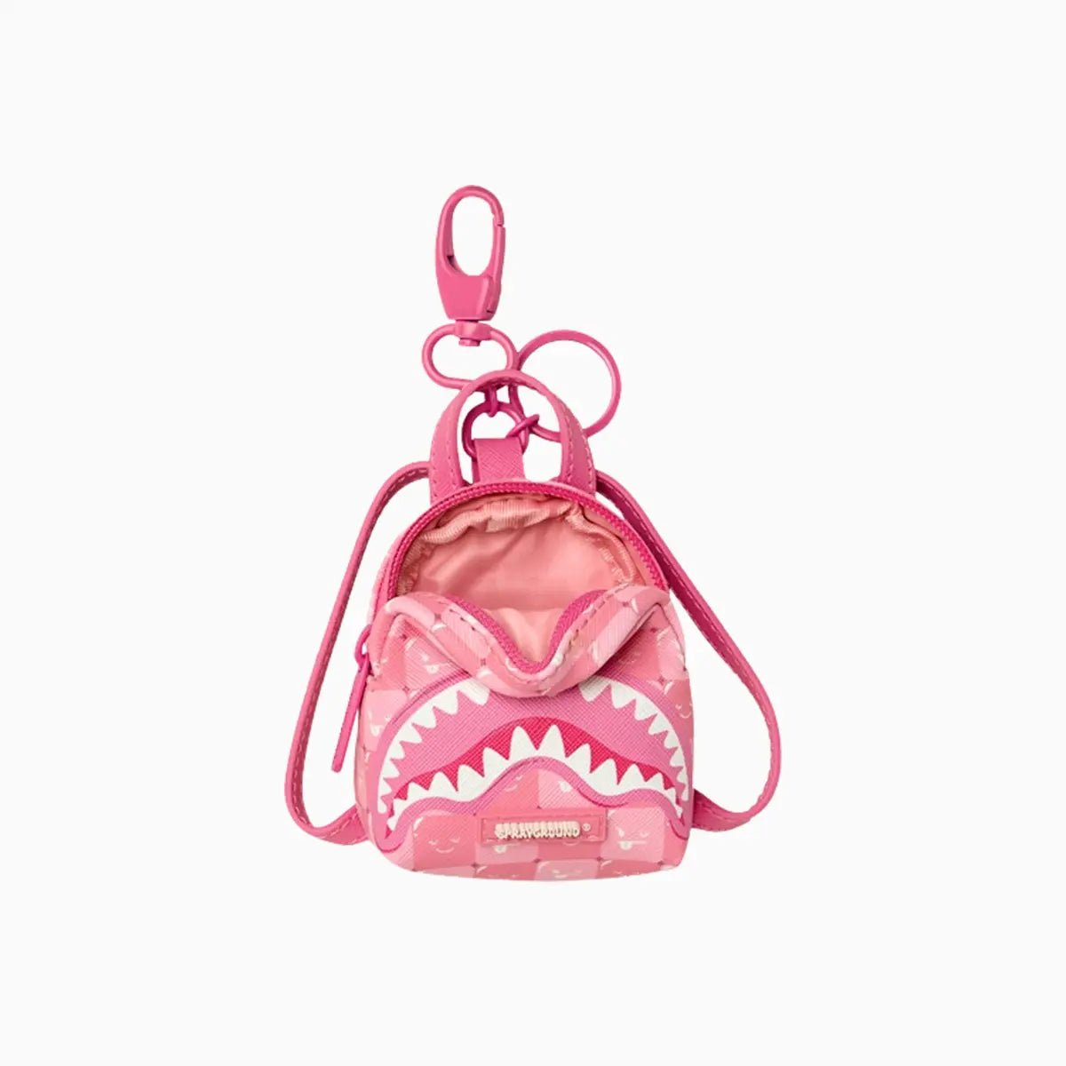 Shinobi Sharks In Paris Pink Backpack Keychain Sprayground - Tops and Bottoms USA