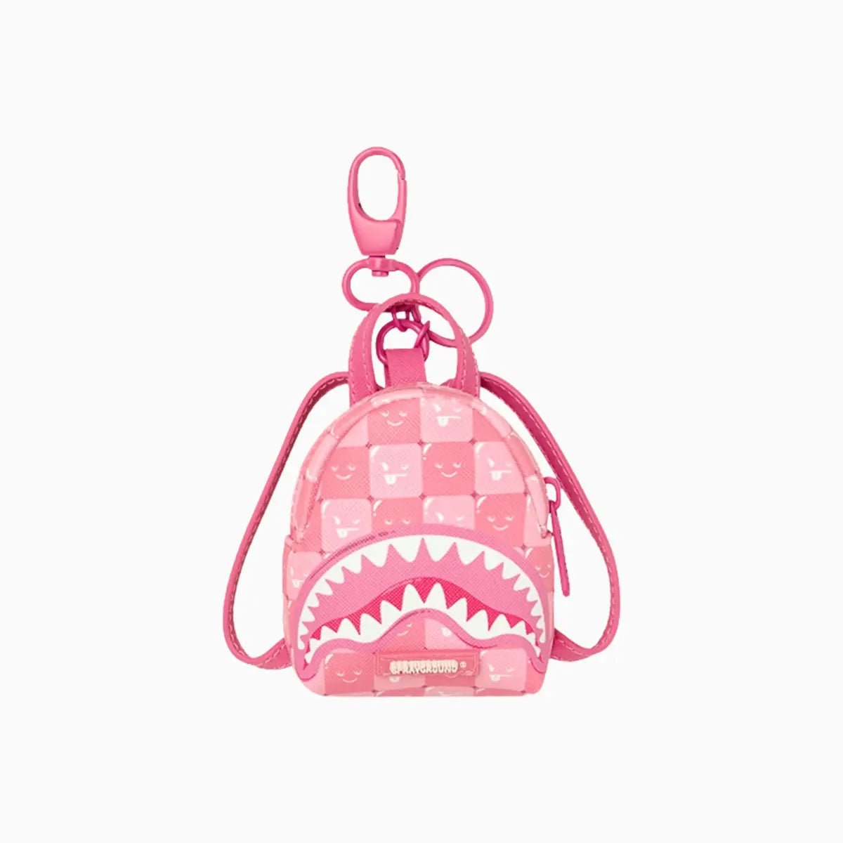 Shinobi Sharks In Paris Pink Backpack Keychain Sprayground - Tops and Bottoms USA