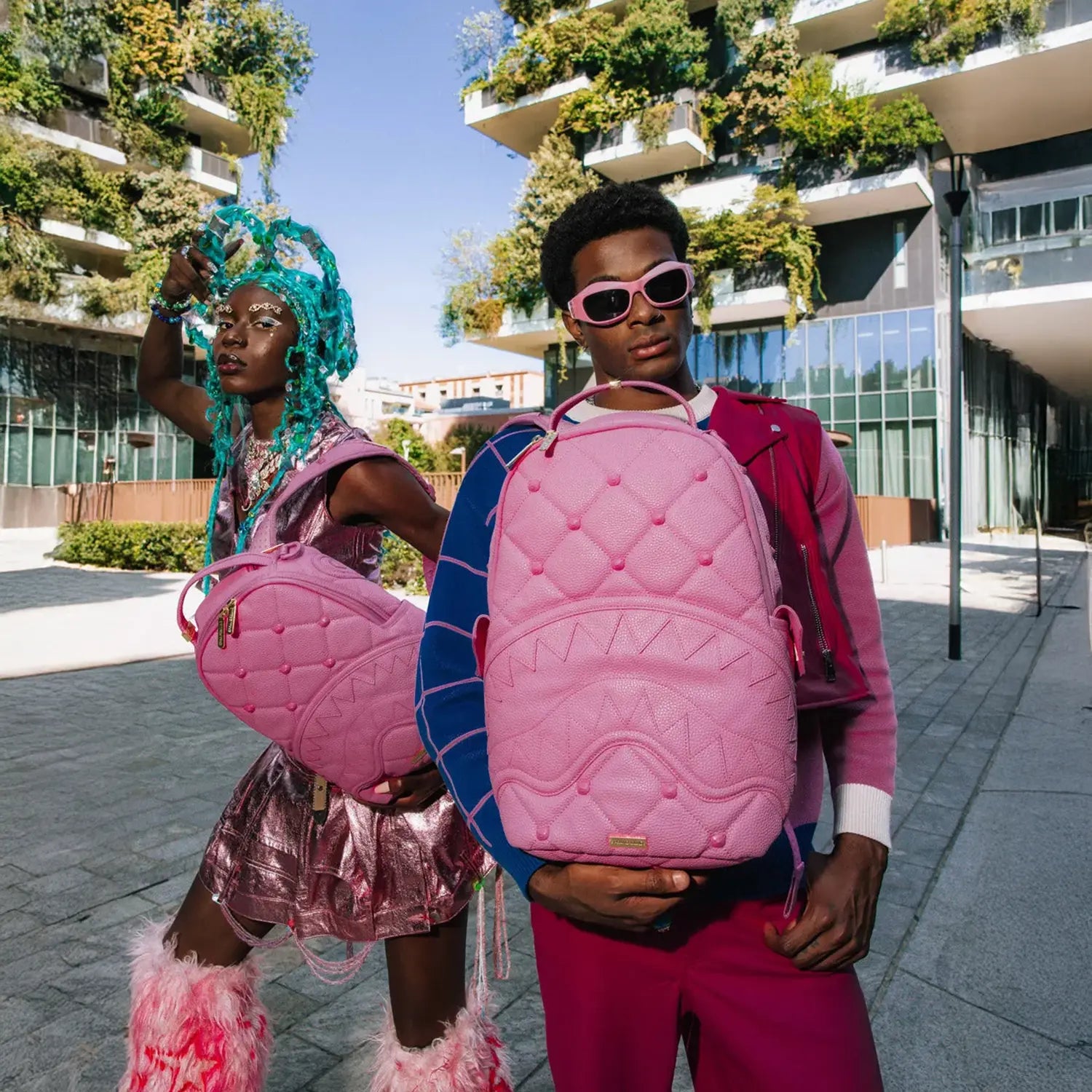 Sprayground Sorbet Stunna Bear Stud Mini Backpack