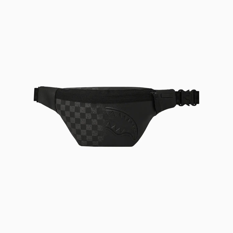 Sprayground Spritz Grey Check Savvy Crossbody Bag