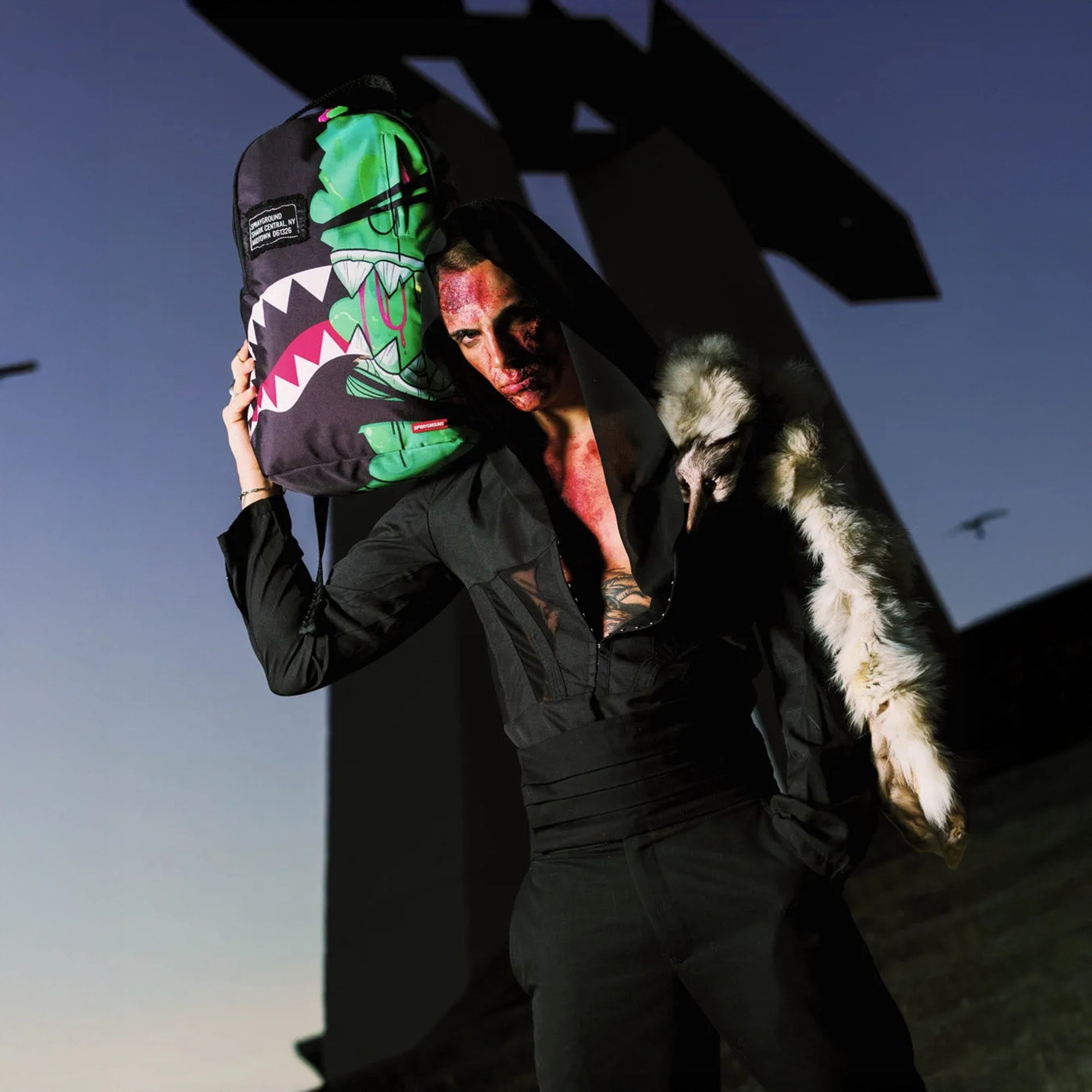 Zombie Ooze Shark Central Backpack