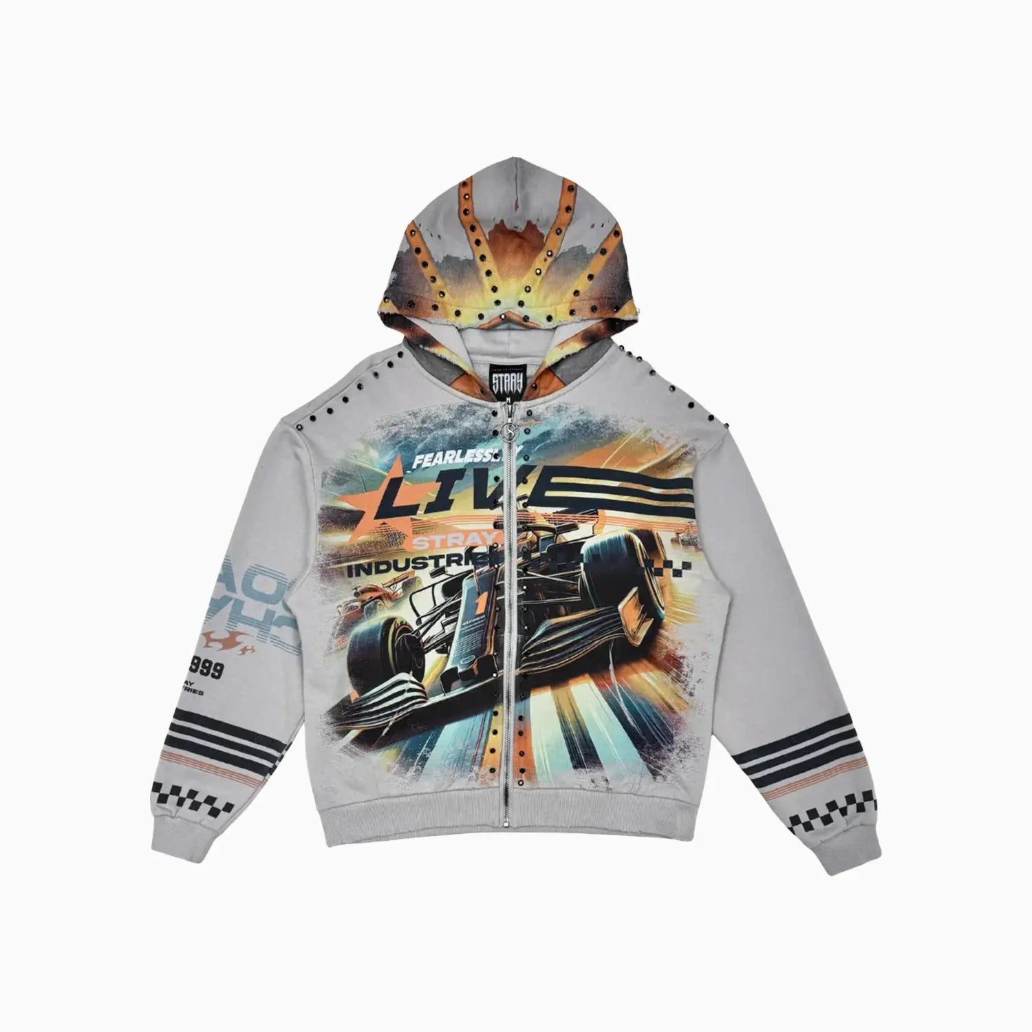 Men's Live Fearlessly Full Zip Hoodie