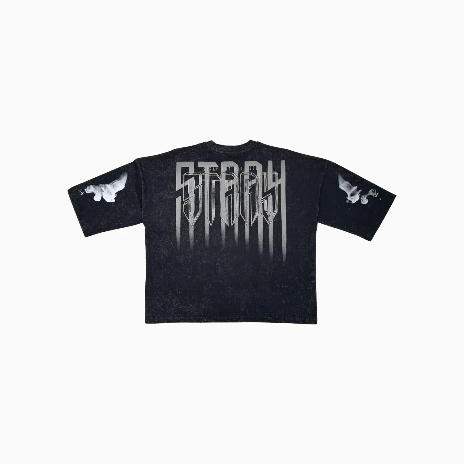 Men's Monarch Digital Skull Oversized Graphic T-Shirt