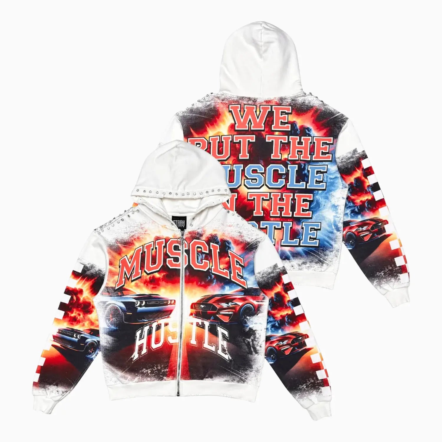 Stray Men's Muscle Hustle Full Zip Hoodie