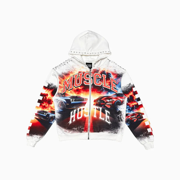 Stray Men's Muscle Hustle Full Zip Hoodie