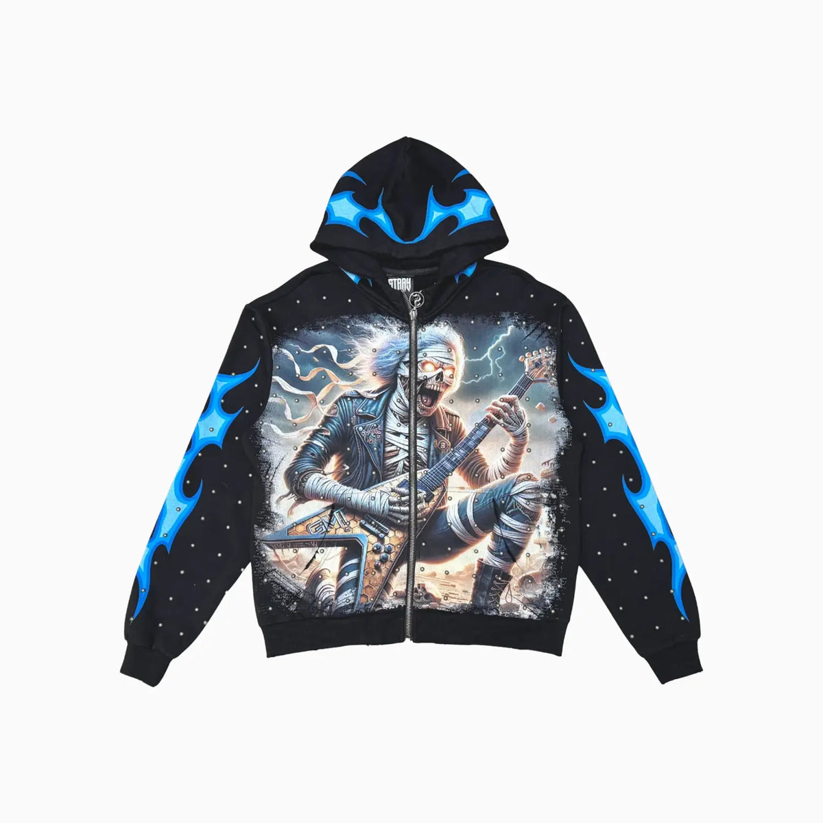 Men's Rockstar Mummy Full Zip Hoodie Stray - Tops and Bottoms USA