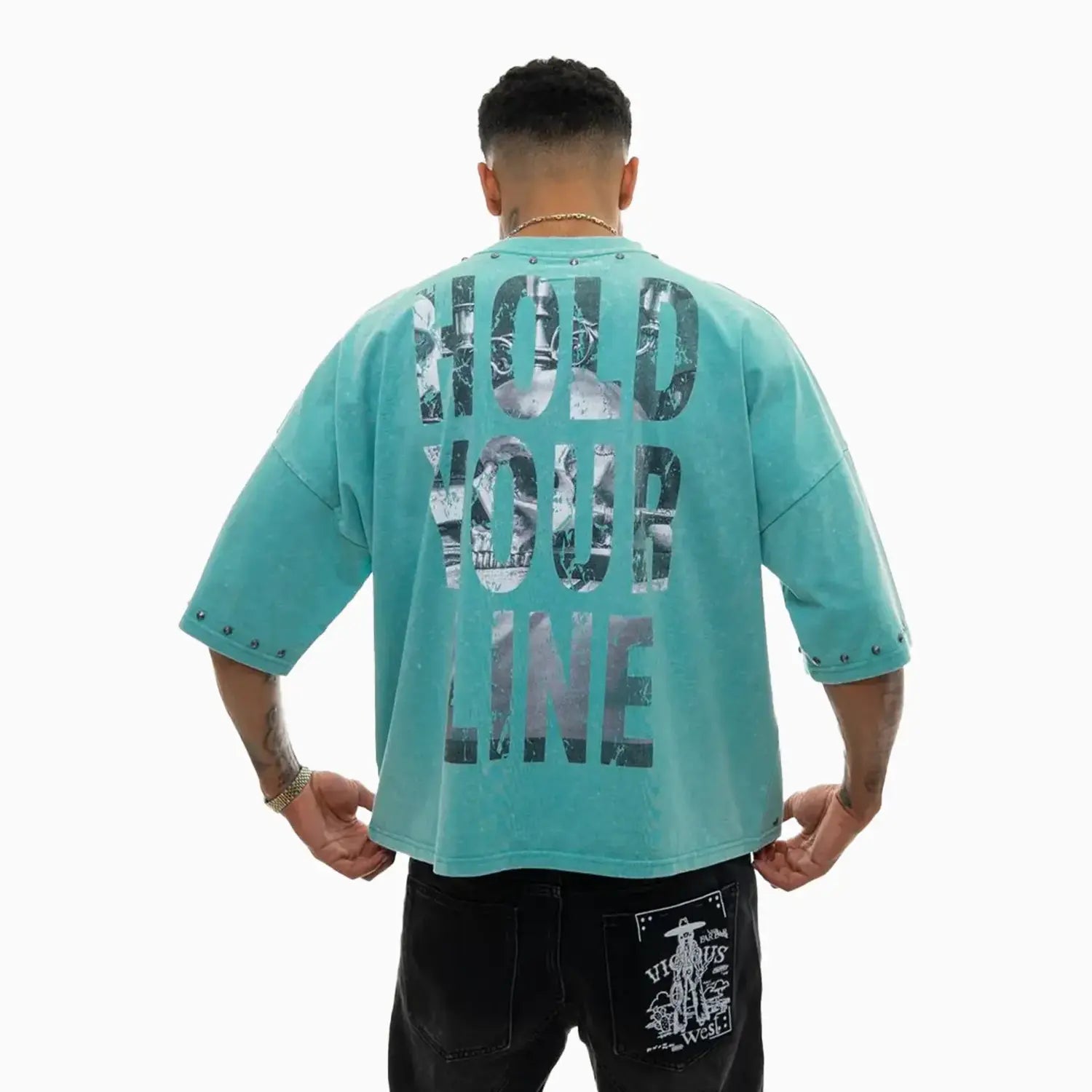 Men's Stand Proud Gothic Skull Graphic T-Shirt