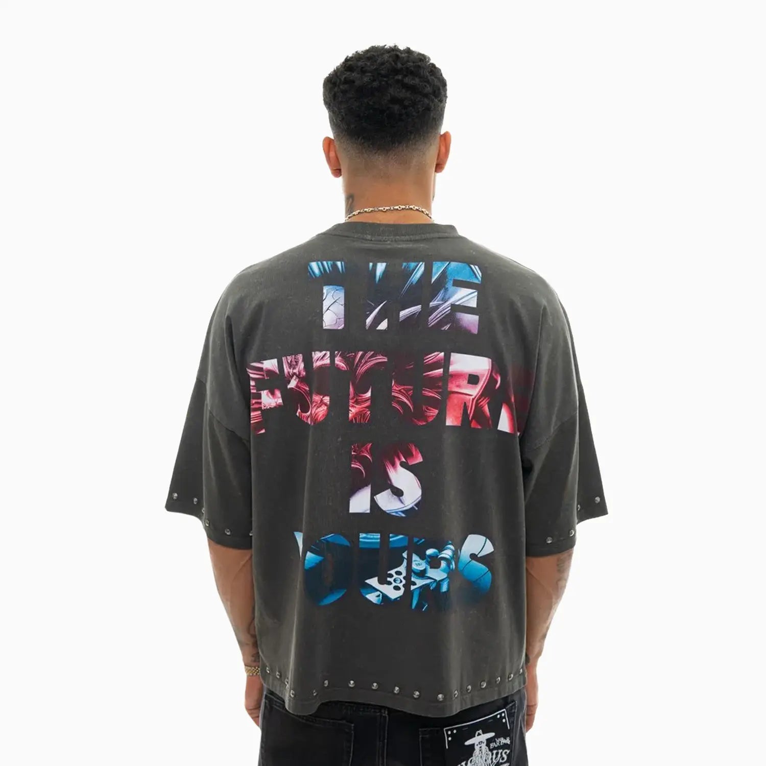 Men's The Future Is Yours Wide Crop Fit T-Shirt