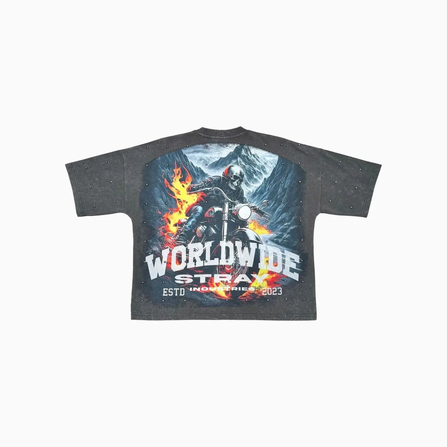 Men's Worldwide Rider Graphic Wide Crop Fit T-Shirt