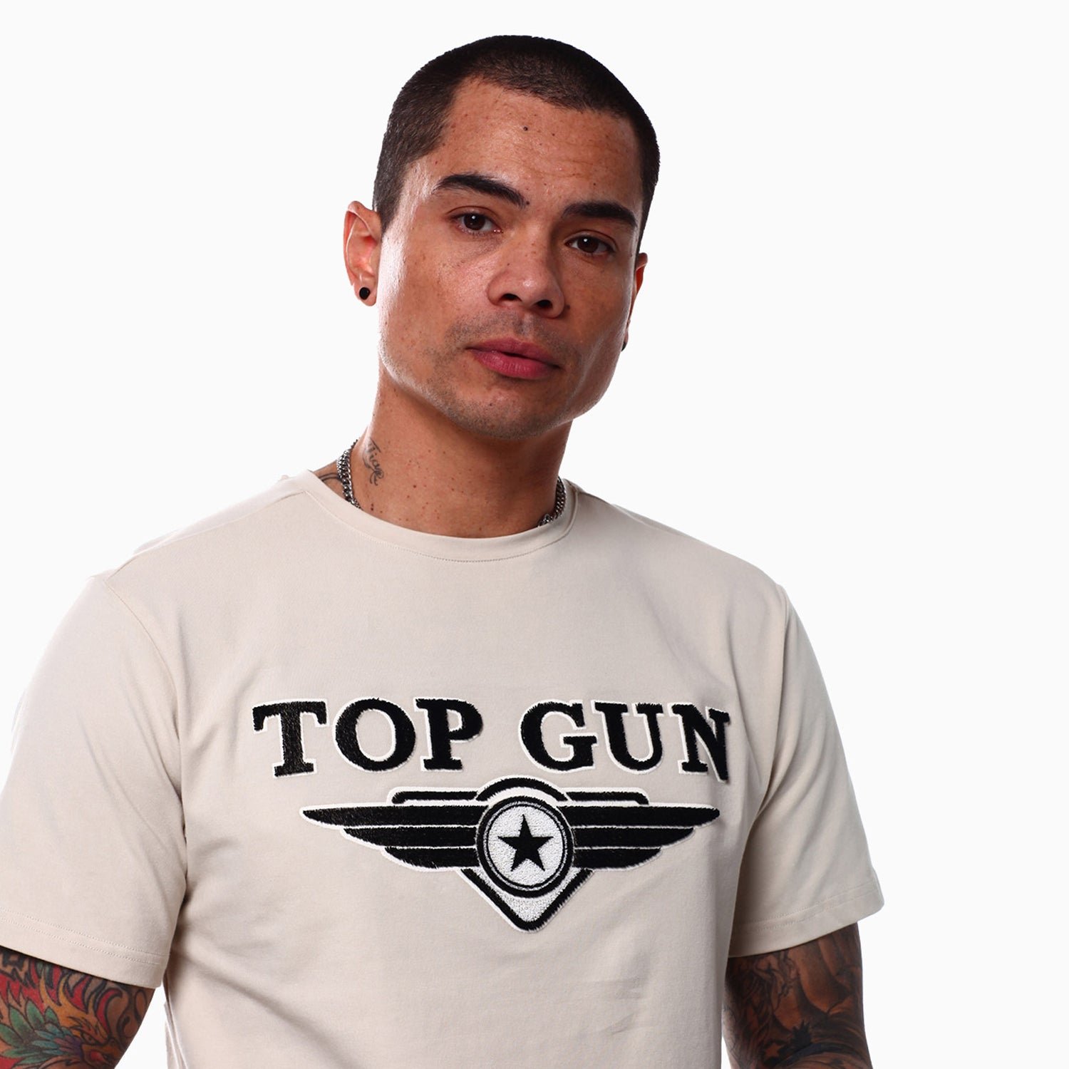 top-gun-mens-embroidered-logo-t-shirt-and-shorts-outfit-tgm2301-grey-tgp2300-grey