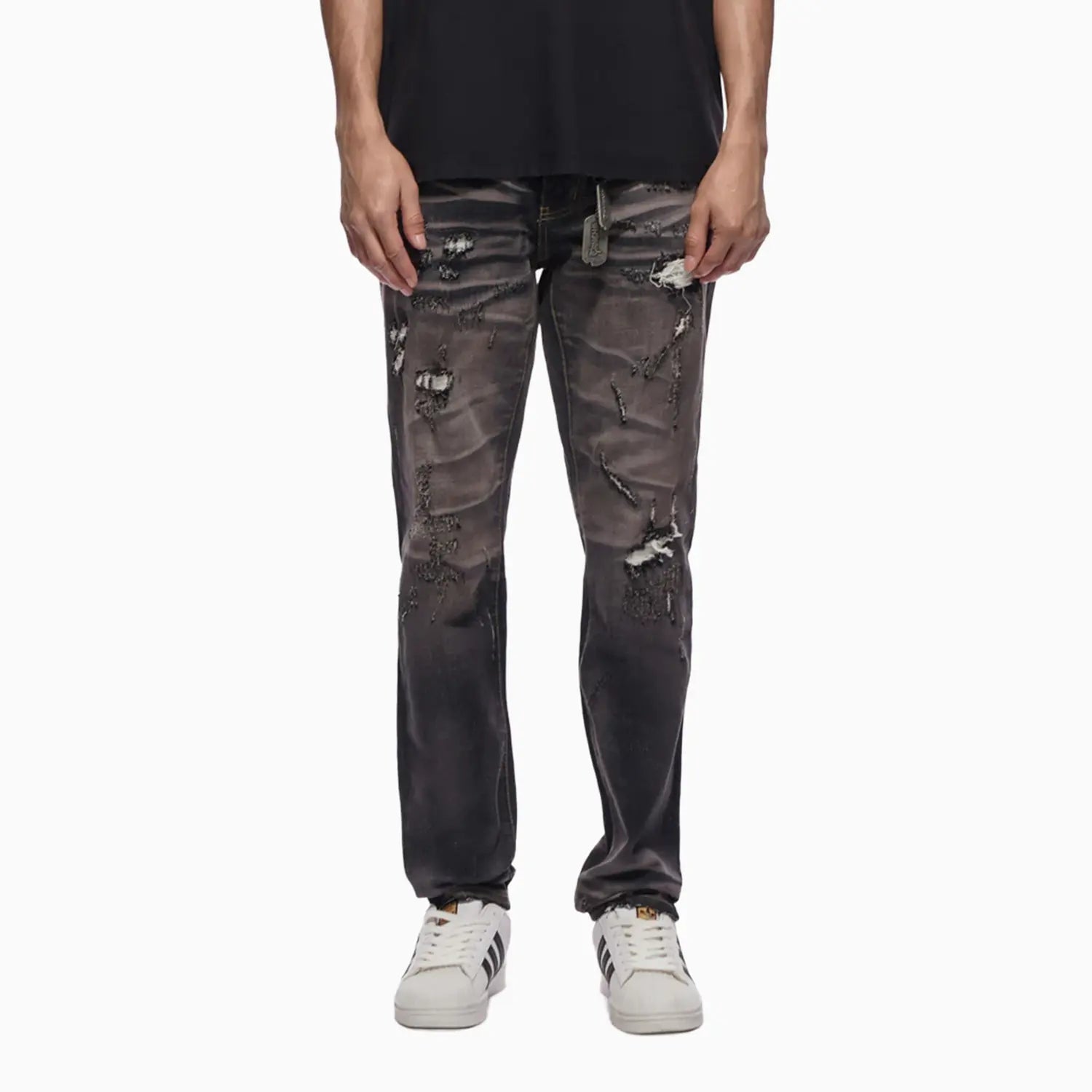 Men's TYRANT Black Wash Straight Denim Pant
